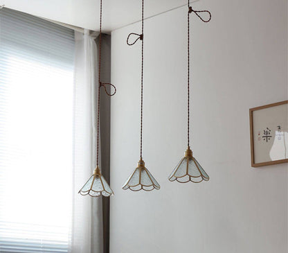 Brass Glass Pendant Light - 227GPL - Modefinity