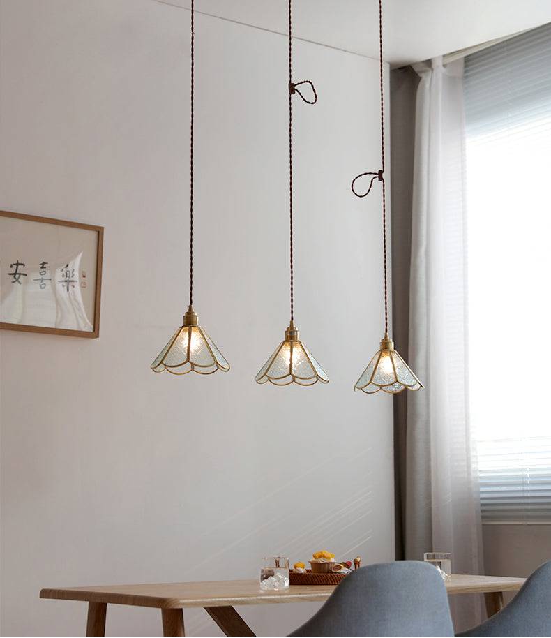 Brass Glass Pendant Light - 227GPL - Modefinity