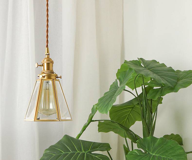 Brass Glass Pendant Light - 236GPL - Modefinity