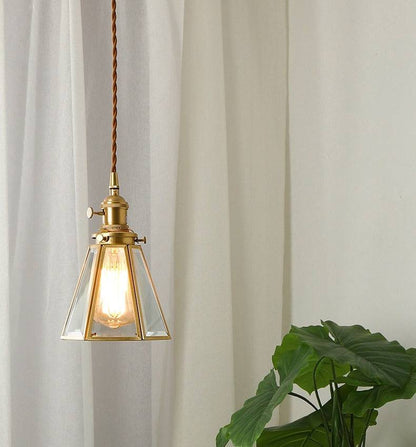 Brass Glass Pendant Light - 236GPL - Modefinity