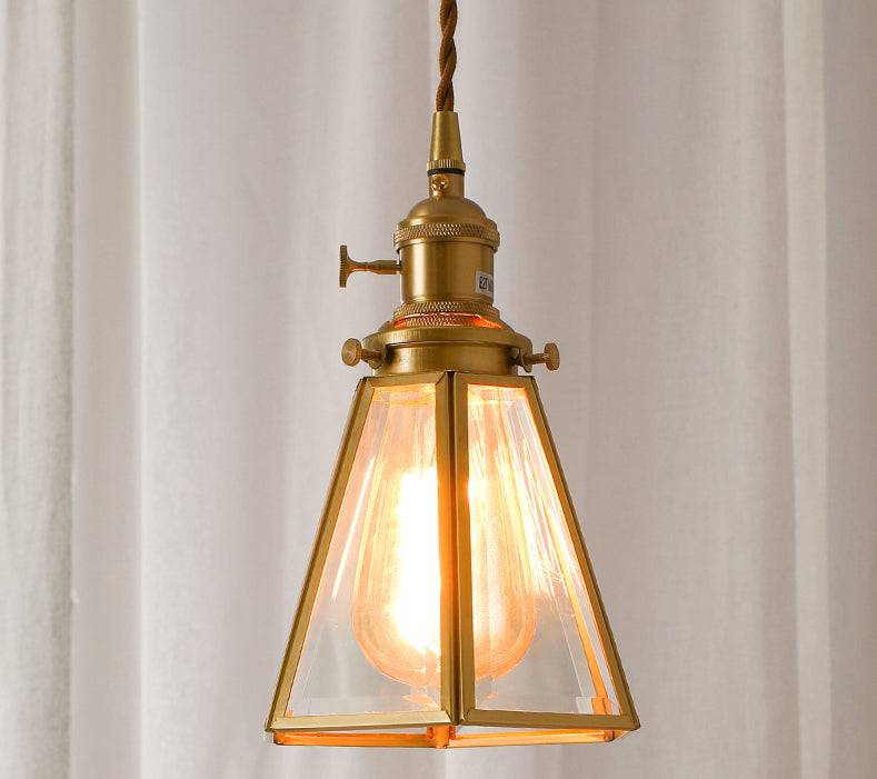 Brass Glass Pendant Light - 236GPL - Modefinity