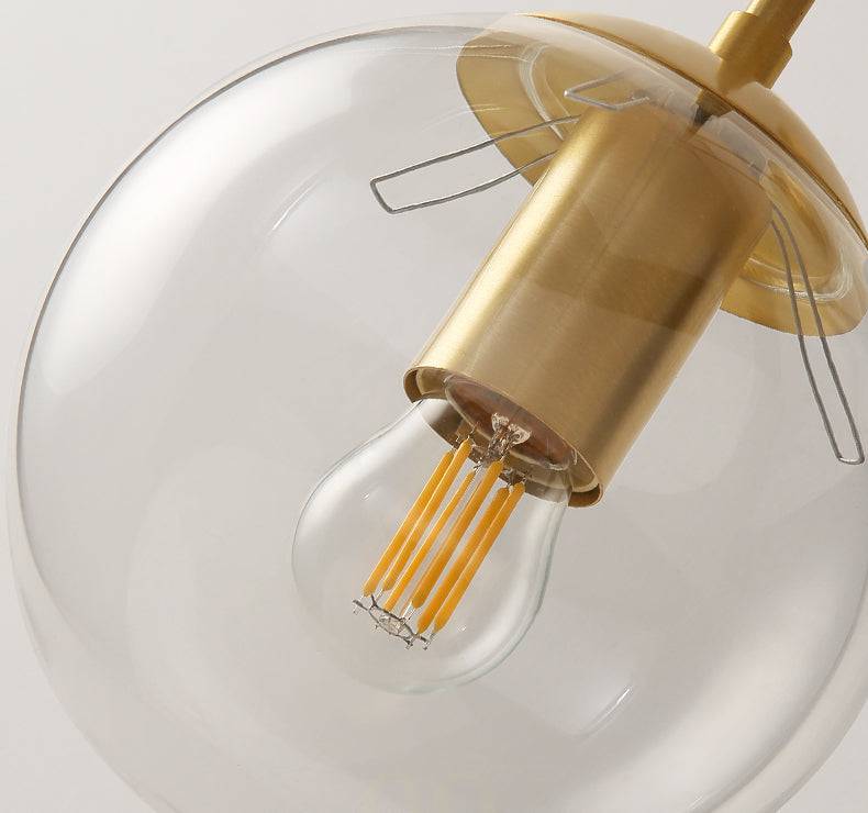 Brass Globe Glass Wall Light - 209GWL - Modefinity