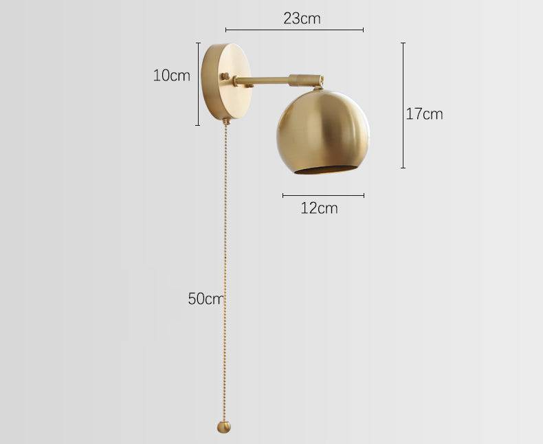 Brass Globe Wall Sconce - 201FBL - Modefinity