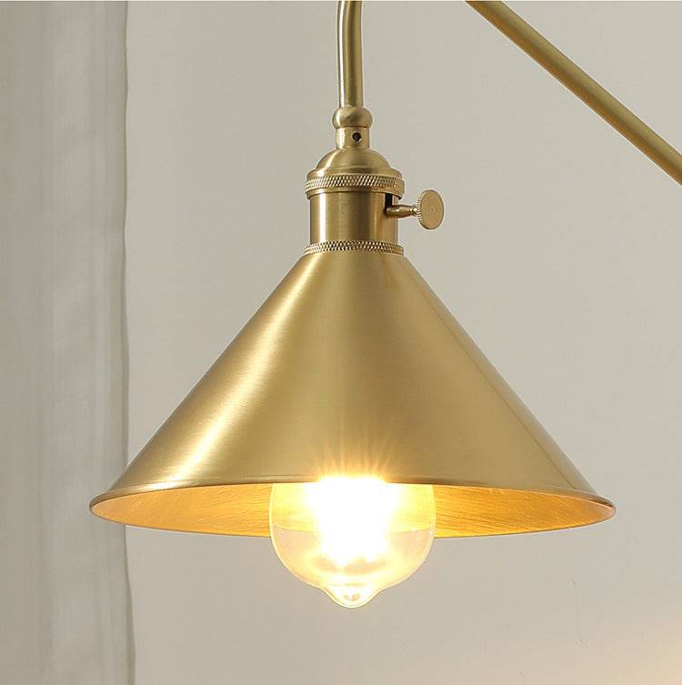 Brass Wall Light With Wood Plate - 107WL - Modefinity