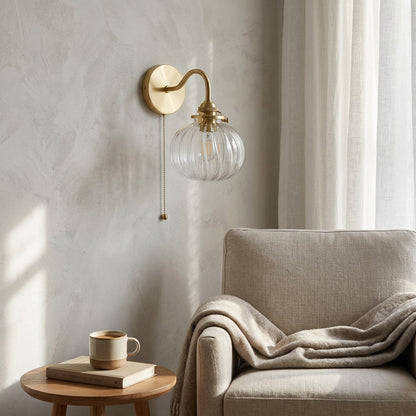Glass Globe Wall Sconce Light - 215GBWL - Modefinity
