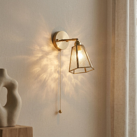 Lumière murale en laiton en verre - 204 gbwl
