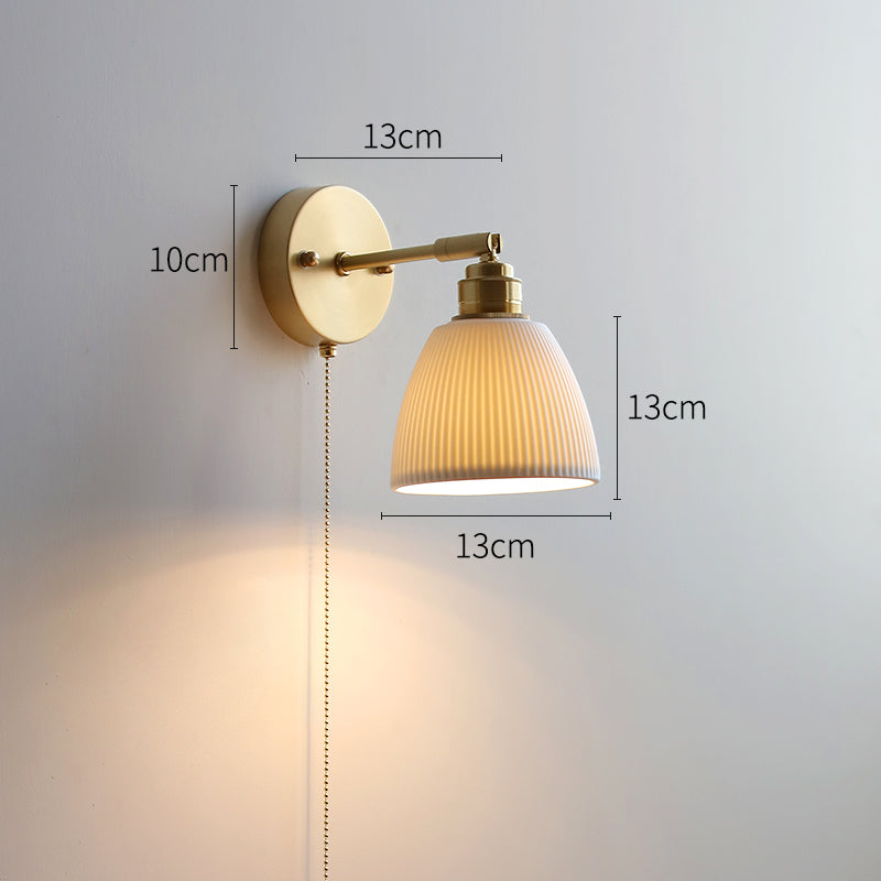 White Ceramic Wall Light - 214ST - Modefinity