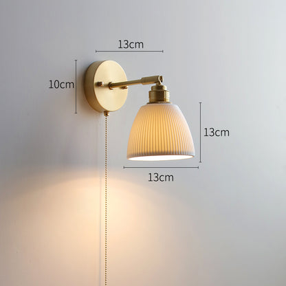 White Ceramic Wall Light - 214ST - Modefinity