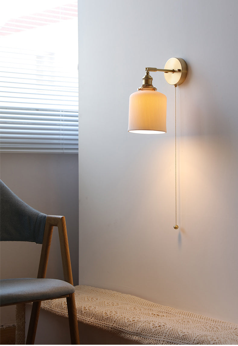 White Ceramic Wall Light - 214ST - Modefinity