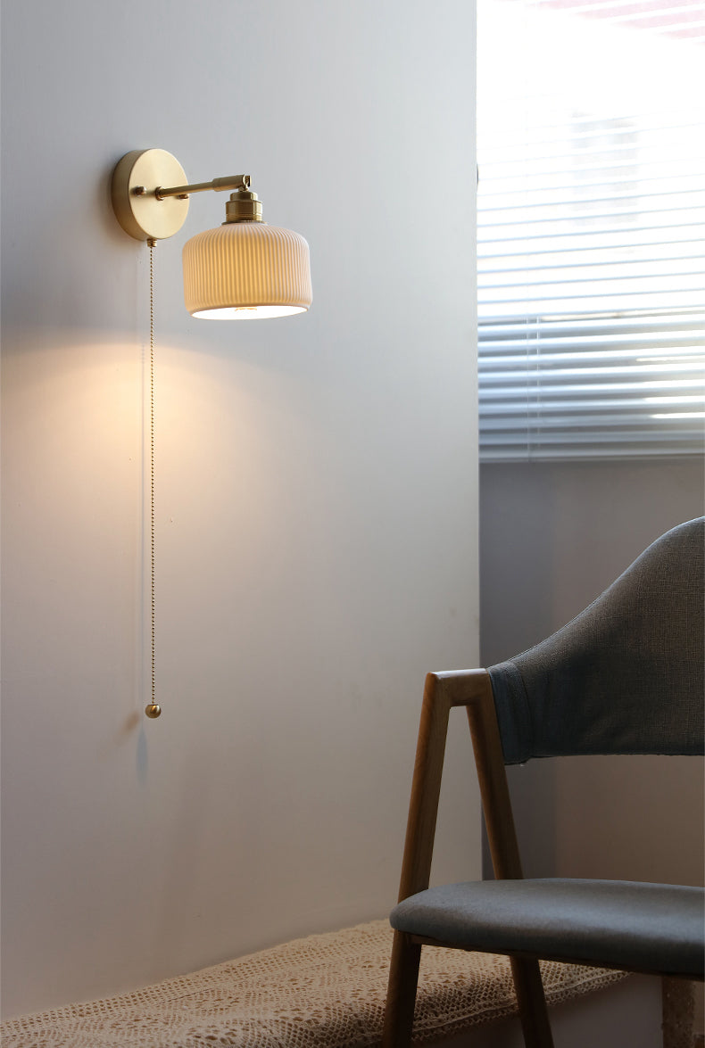 White Ceramic Wall Light - 214ST - Modefinity