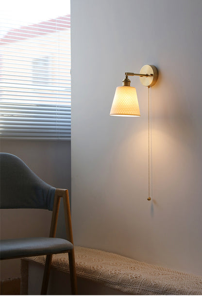 White Ceramic Wall Light - 214ST - Modefinity