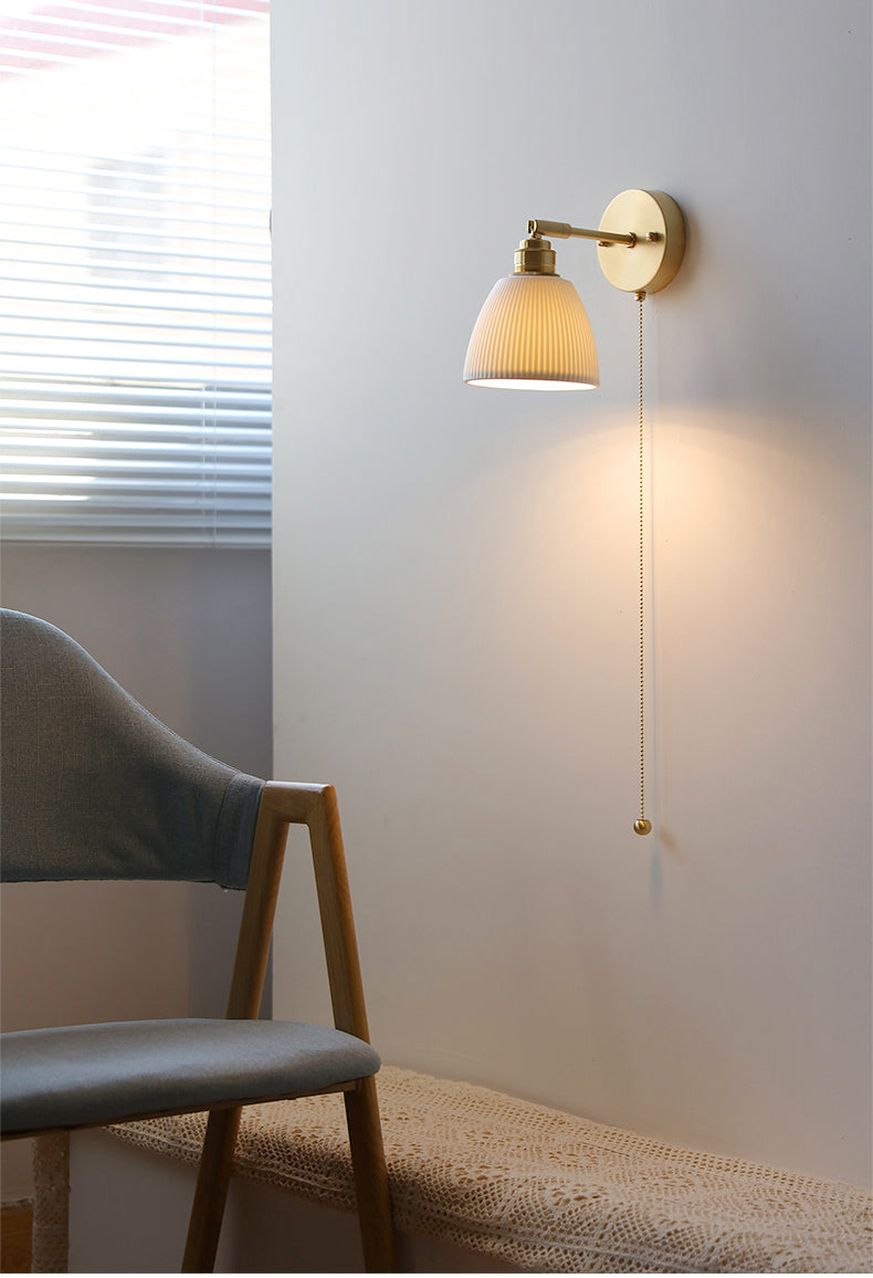 White Ceramic Wall Light - 214ST - Modefinity