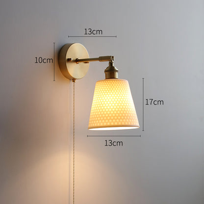 White Ceramic Wall Light - 214ST - Modefinity