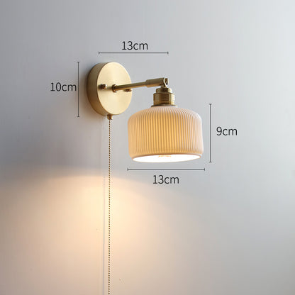 White Ceramic Wall Light - 214ST - Modefinity