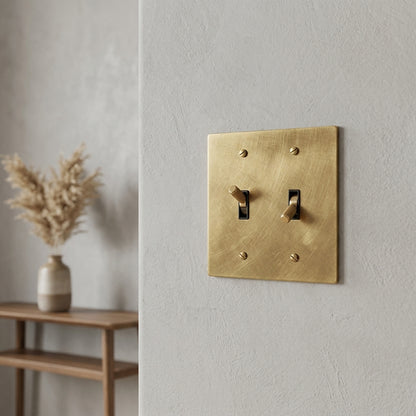 Modern Vintage Brass Toggle Switch - Modefinity