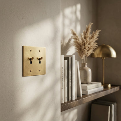 Modern Vintage Brass Toggle Switch - Modefinity