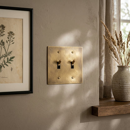 Modern Vintage Brass Toggle Switch - Modefinity