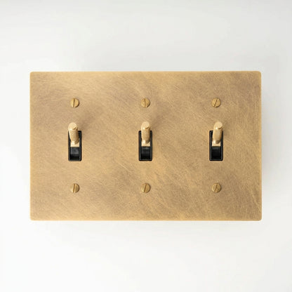 Modern Vintage Brass Toggle Switch - Modefinity