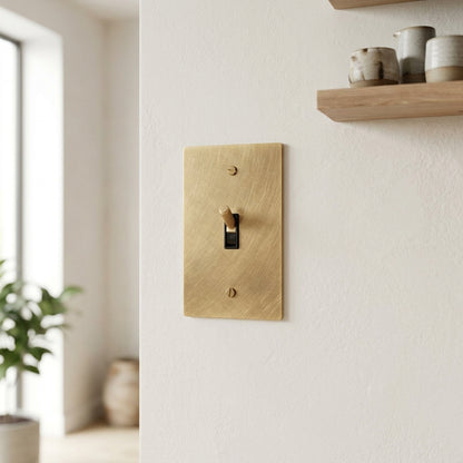 Modern Vintage Brass Toggle Switch - Modefinity
