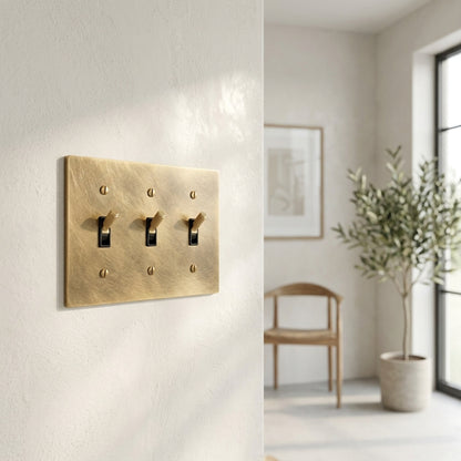 Modern Vintage Brass Toggle Switch - Modefinity