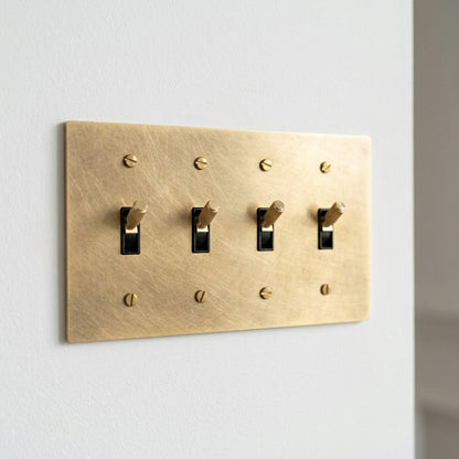 Modern Vintage Brass Toggle Switch - Modefinity