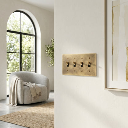Modern Vintage Brass Toggle Switch - Modefinity