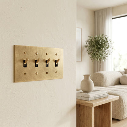 Modern Vintage Brass Toggle Switch - Modefinity