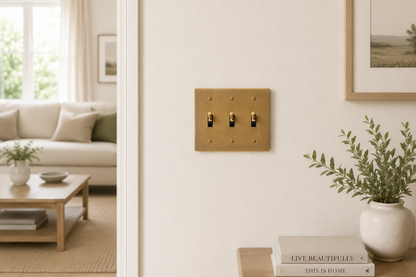 Modern Vintage Brass Toggle Switch - Modefinity