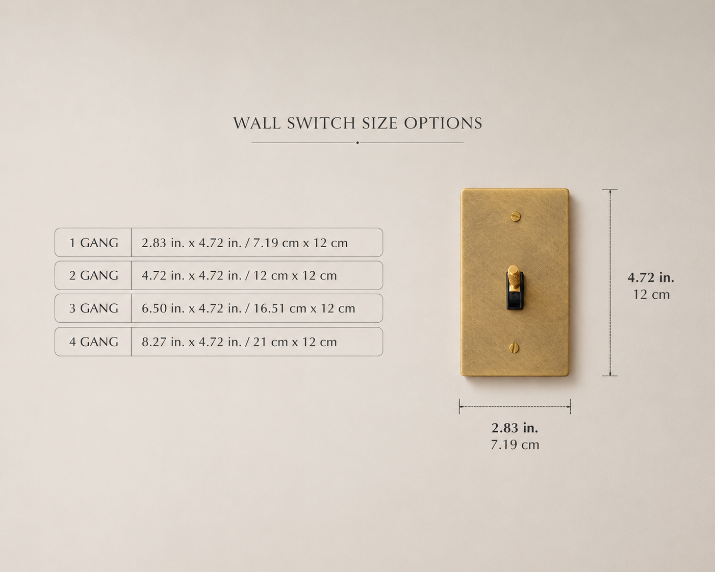 Modern Vintage Brass Toggle Switch - Modefinity