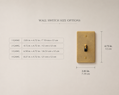Modern Vintage Brass Toggle Switch - Modefinity