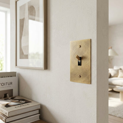 Modern Vintage Brass Toggle Switch - Modefinity