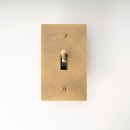 Modern Vintage Brass Toggle Switch - Modefinity