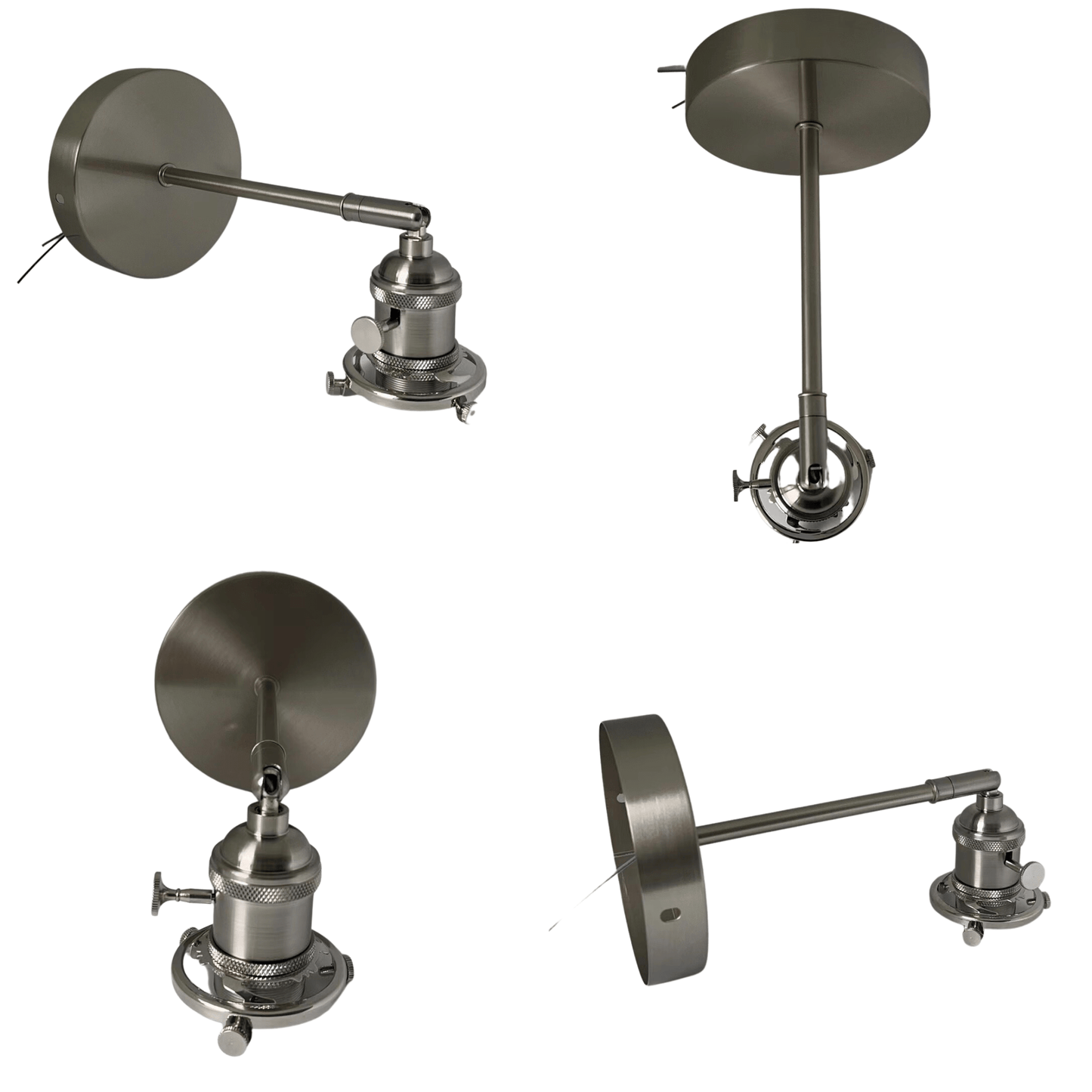 Wandleuchte aus gebürstetem Nickel – 101NWL