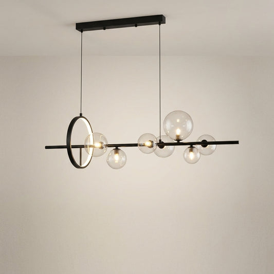Modern Chandelier With Bubbles and LED RING - 1LCH1