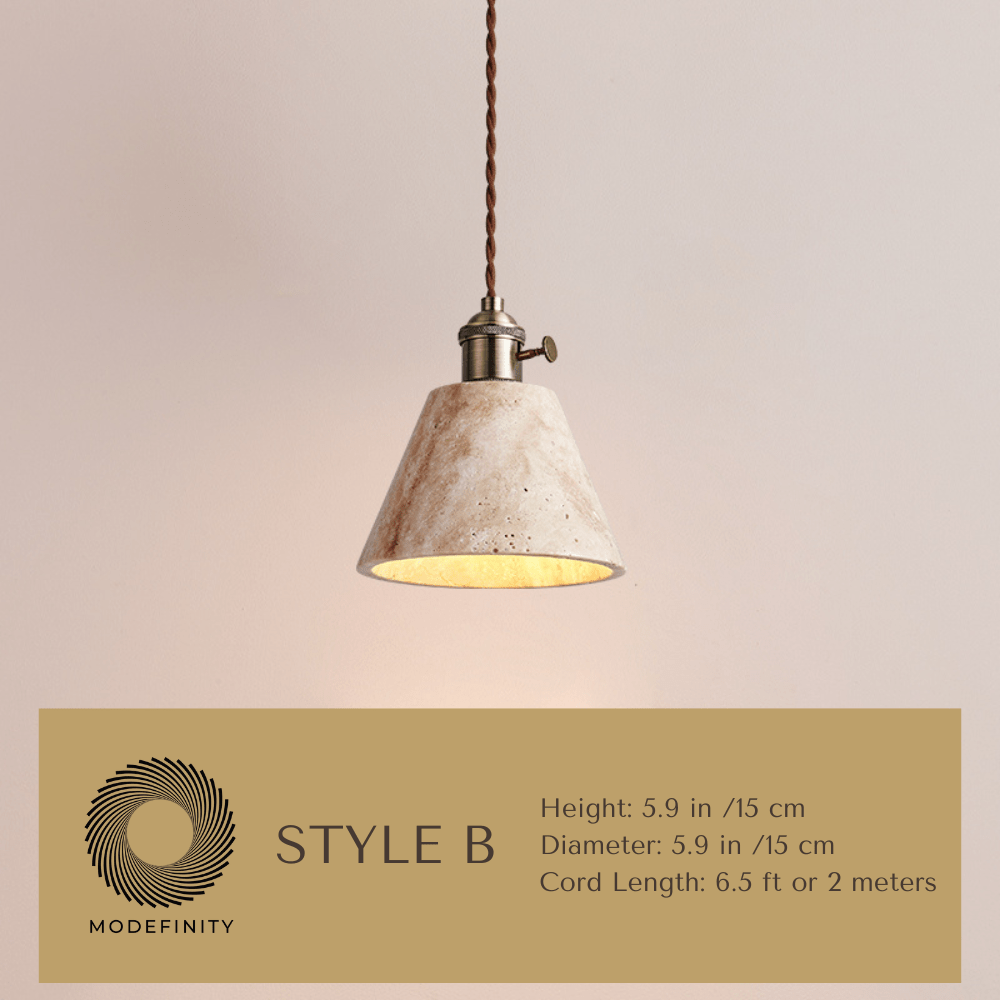 Cave Stone Pendant Light (BRONZE) - Modefinity