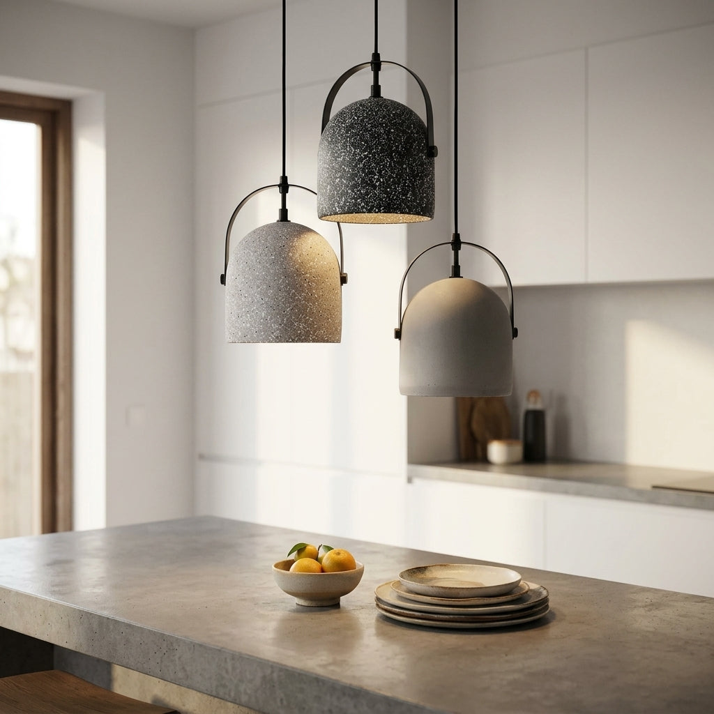 Large Cement Pendant Light - 102CM - Modefinity