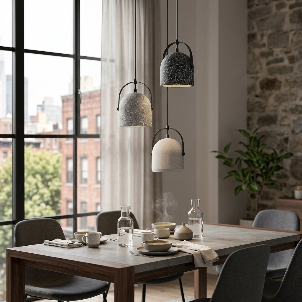 Large Cement Pendant Light - 102CM - Modefinity