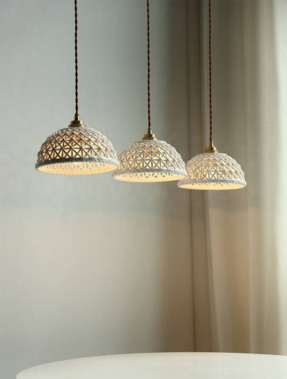 Ceramic Brass Pendant Light - 122PL - Modefinity