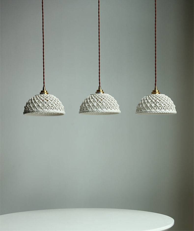 Ceramic Brass Pendant Light - 122PL - Modefinity