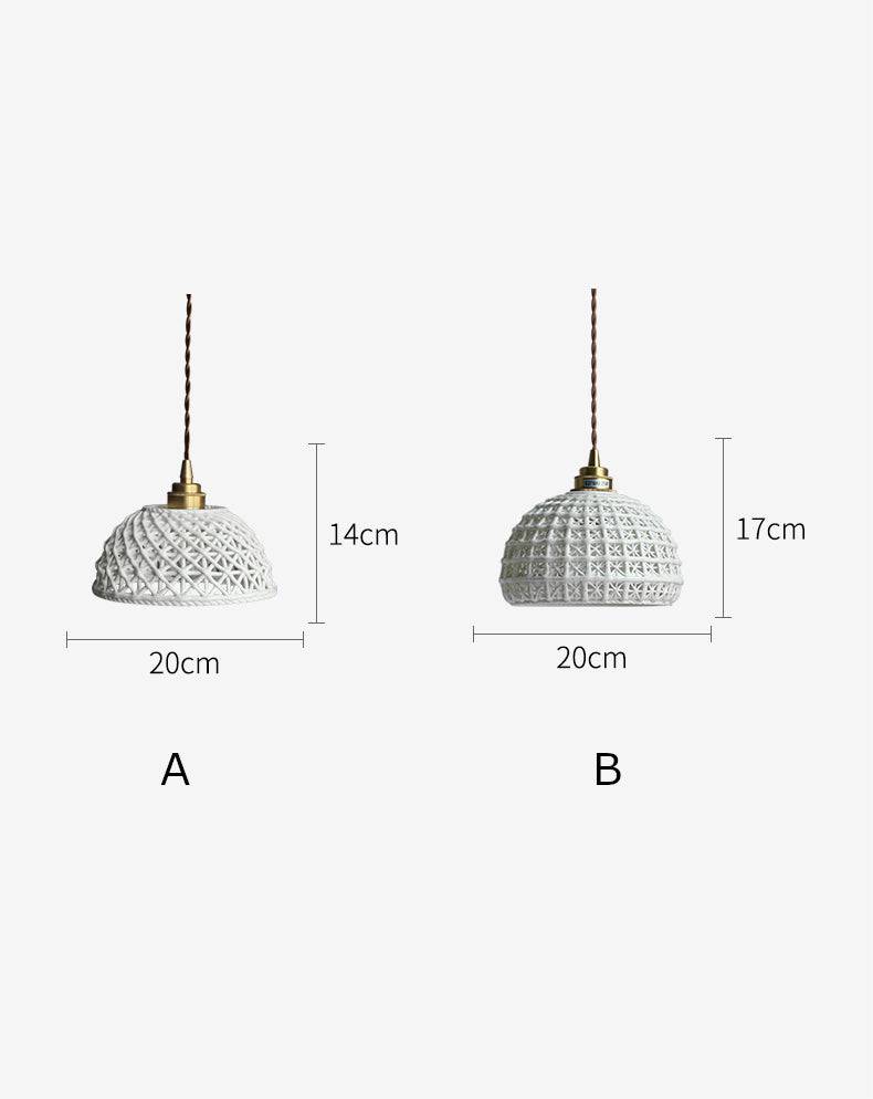 Ceramic Brass Pendant Light - 122PL - Modefinity