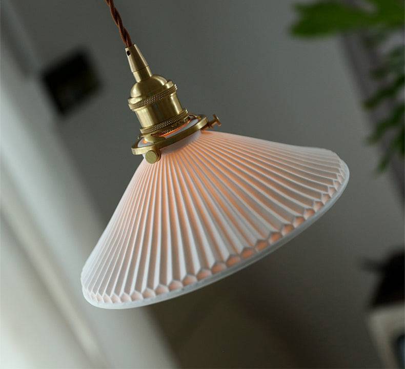 Ceramic Brass Pendant Light - 123PL - Modefinity