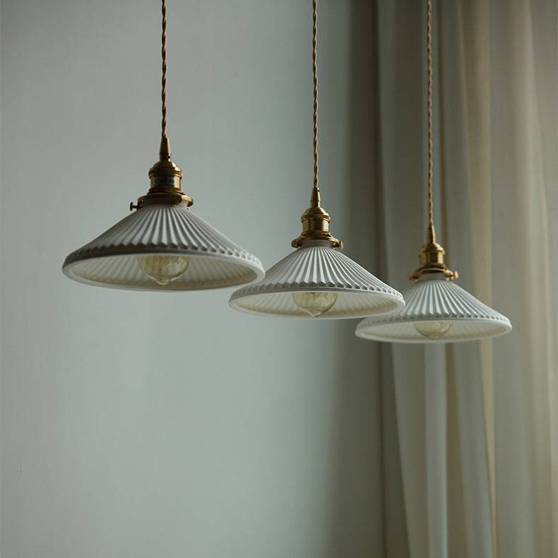 Ceramic Brass Pendant Light - 123PL - Modefinity