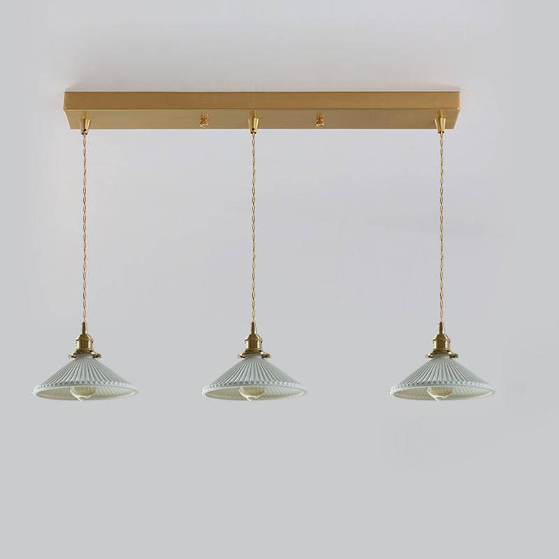 Ceramic Brass Pendant Light - 123PL - Modefinity