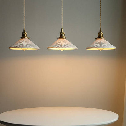 Ceramic Brass Pendant Light - 123PL - Modefinity