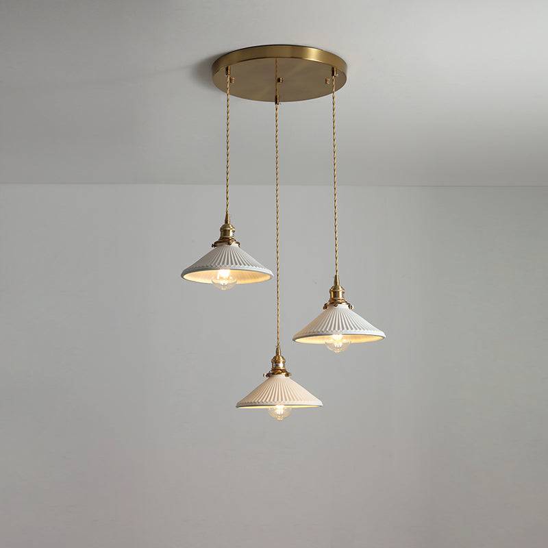 Ceramic Brass Pendant Light - 123PL - Modefinity