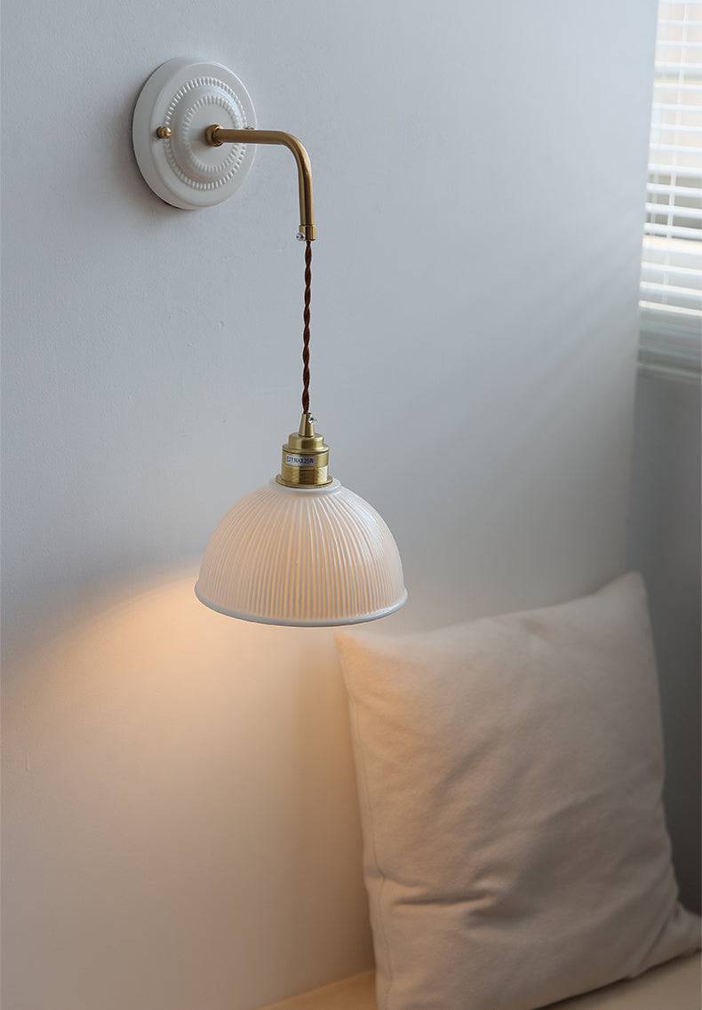 Ceramic Dome Shade Wall Light - 107CWP - Modefinity