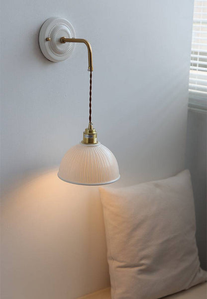 Ceramic Dome Shade Wall Light - 107CWP - Modefinity