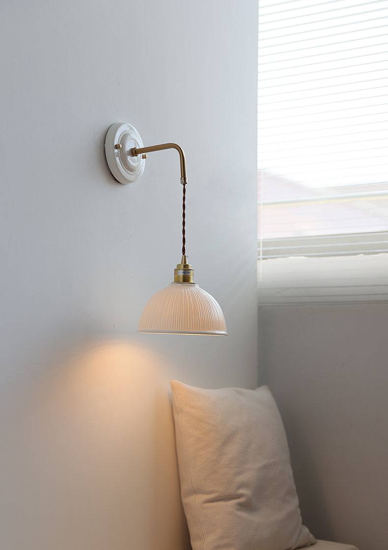 Ceramic Dome Shade Wall Light - 107CWP - Modefinity