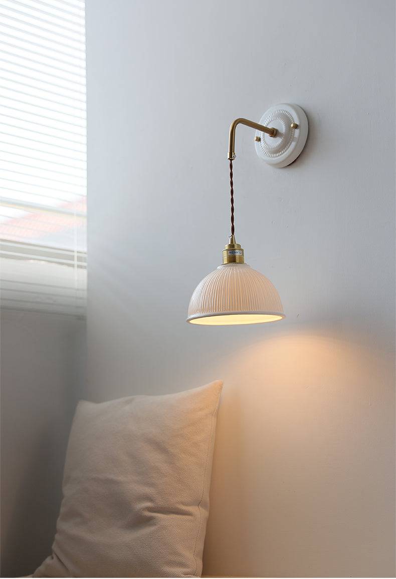 Ceramic Dome Shade Wall Light - 107CWP - Modefinity