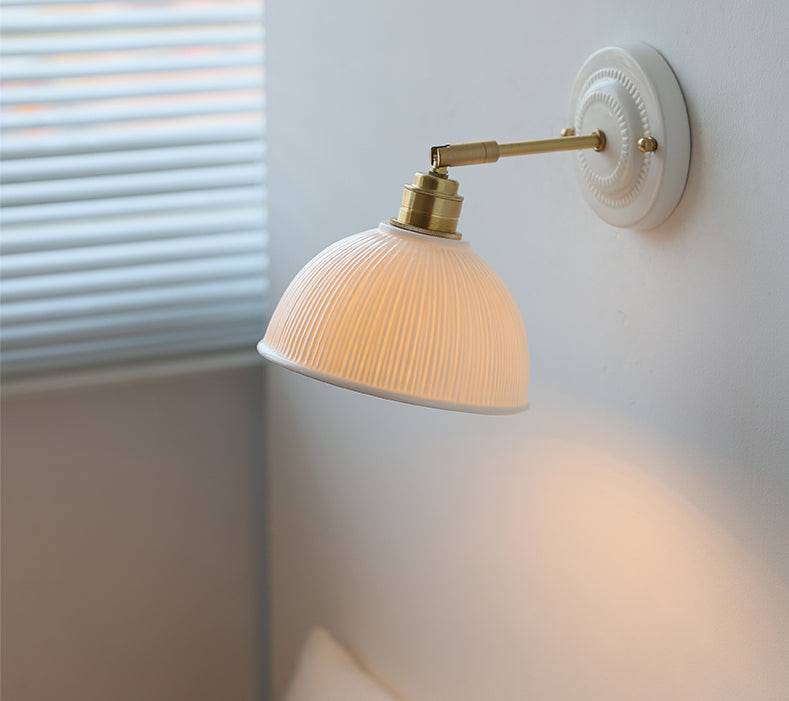 Ceramic Dome Shade Wall Light - 107CWP - Modefinity